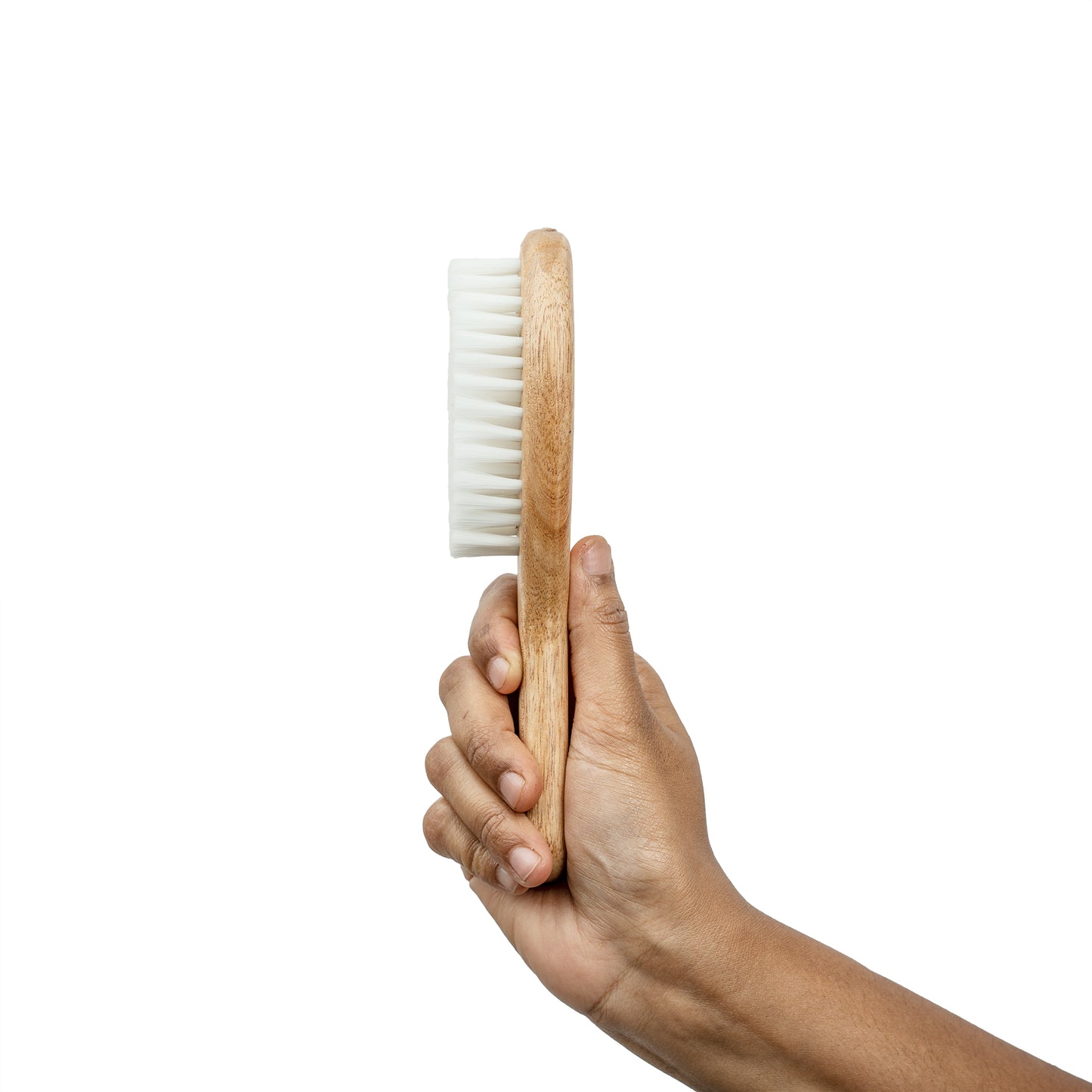 Wooden baby hairbrush