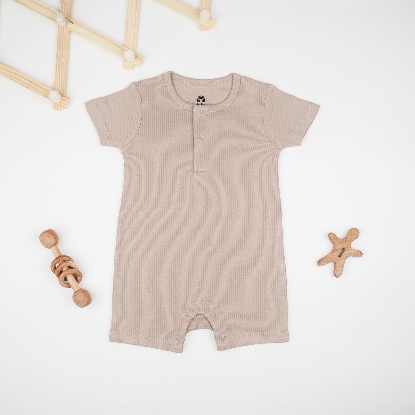 Half sleeve romper