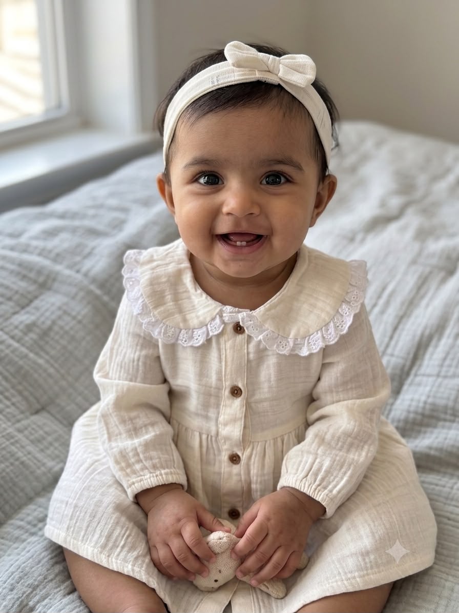 Baby Girl Organic Cotton Muslin Dress